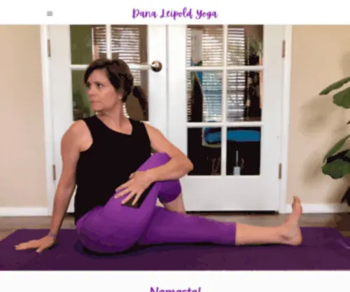 Danaleipold.com(Dana Leipold Yoga & Wellness) Screenshot