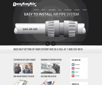 Danamair.com(Quick Connect Compressed Air Systems) Screenshot