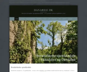 Danarige.dk(Rune Engelbreth Larsens naturbilleder og naturindtryk fra vandringer i Danmarks naturområder) Screenshot