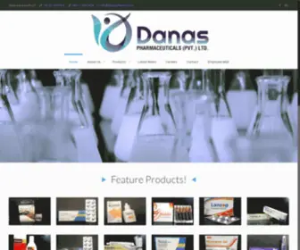 Danaspharma.com(DANAS Pharmaceuticals (Pvt.) Ltd) Screenshot