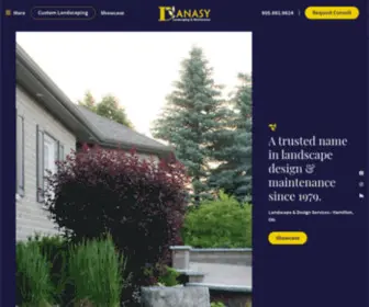 Danasylandscaping.com(Landscape Design & Maintenance in Hamilton) Screenshot