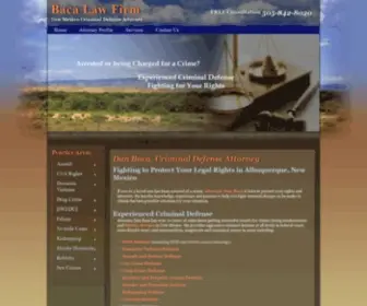 Danbacalawfirm.com(Criminal Defense Attorney Albuquerque New Mexico) Screenshot