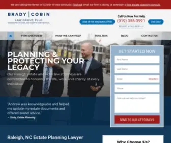 Danbrady.com(Raleigh Estate Planning and Probate Lawyers) Screenshot