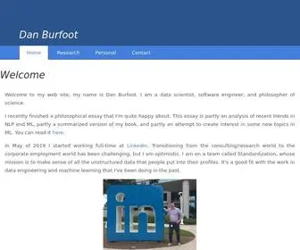 Danburfoot.net(Dan Burfoot's web page) Screenshot