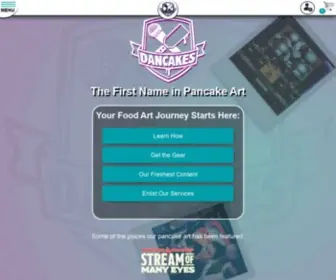 Dancakes.com(The First Name in Pancake Art) Screenshot