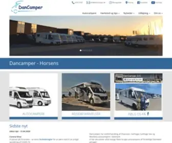 Dancamper.dk(Din foretrukne autocamperforhandler) Screenshot