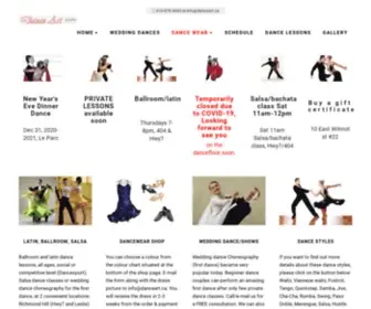 Danceart.ca(Ballroom-Salsa/Latin-Wedding dance Lessons) Screenshot