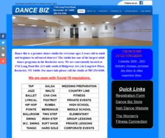 Dancebiz.biz(Dance Biz is Rochester's dance studio for all ages. (585)) Screenshot