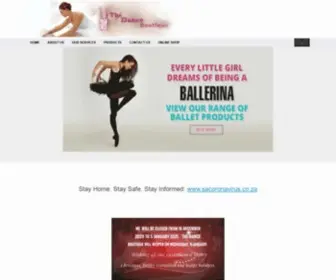 Danceboutique.co.za(The Dance Boutique stockists of Ballet Accessories and danceware) Screenshot