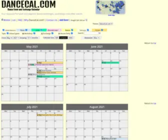 Dancecal.com(Exchange Calendar) Screenshot