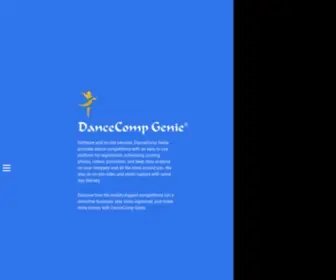 Dancecompgenie.com(DanceComp Genie) Screenshot