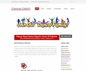 Dancedepotfamily.com(Dance Depot) Screenshot