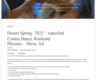 Danceinaz.org(Contra Dance Weekend in Phoenix AZ) Screenshot