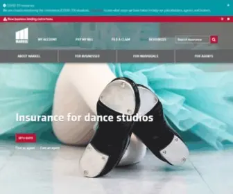 Danceinsurance.com(Dance Studio Insurance) Screenshot