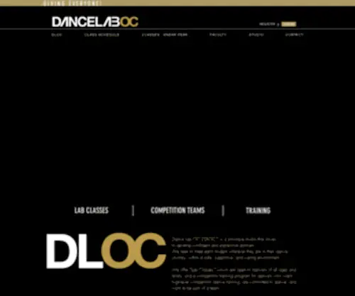 Dancelaboc.com(DLOC) Screenshot