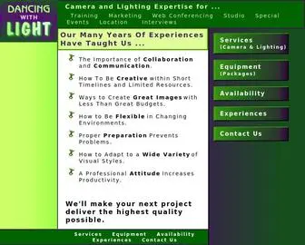 Dancelight.com(What we've learned) Screenshot