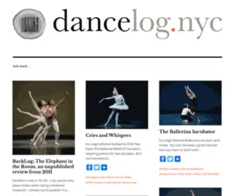 Dancelog.nyc(Look closely) Screenshot