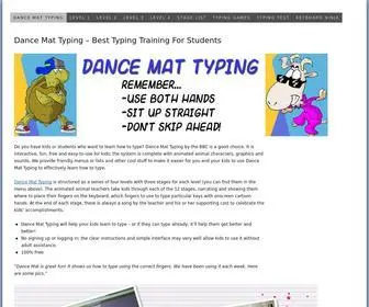 Dancemattypingguide.com(BBC Typing Guide) Screenshot