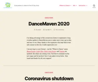 Dancemaven.com(Everywhere to dance in the SF Bay Area) Screenshot