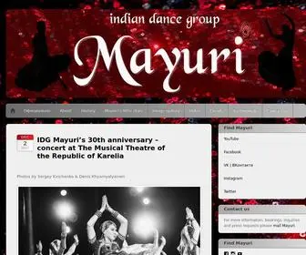 Dancemayuri.org(Indian Dance Group) Screenshot