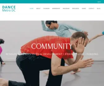 Dancemetrodc.org(Washington DC Dance) Screenshot