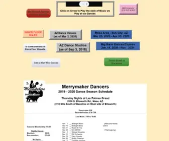 Dancemm.com(Merrymakers Ballroom Dance Mesa AZ) Screenshot