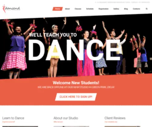 Dancend.com(Home) Screenshot