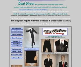 Dancepants.com(Ballroom & Dance Sport Apparel for Men) Screenshot