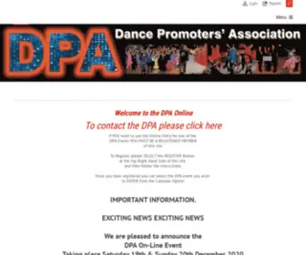 Dancepromotersassociation.co.uk(DPA) Screenshot