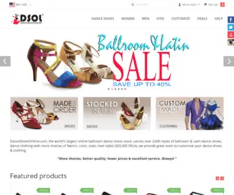 Danceshoesonline.com(Dance Shoes Online) Screenshot