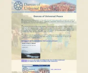 Dancesofuniversalpeace.org(Dances of Universal Peace) Screenshot