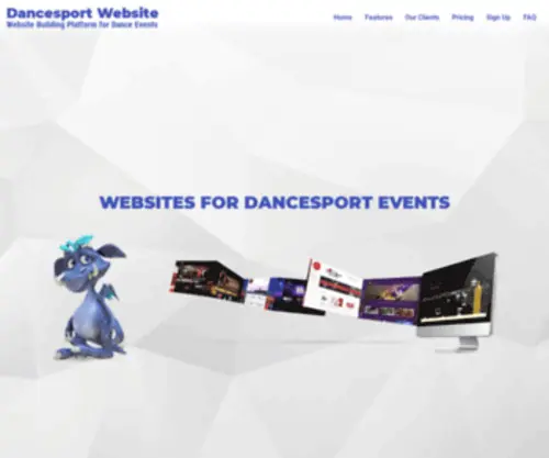 Dancesportwebsite.com(The Best Websites for your Dancesport Event) Screenshot