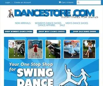 Dancestore.com(Swing Dance Shoes and Apparel) Screenshot