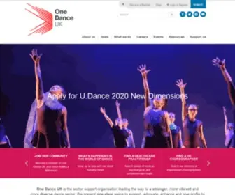 Danceuk.org(One Dance UK) Screenshot