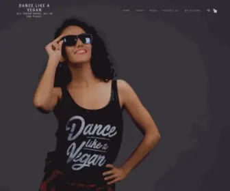 Dancevegan.com(Dance Like a Vegan) Screenshot