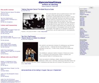 Danceviewtimes.com(Ballet) Screenshot