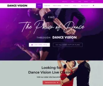 Dancevision.com(Home) Screenshot