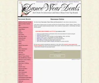 Danceweardeals.com(Dancewear and Dance Shoes for sale online at DancewearDeals.com) Screenshot