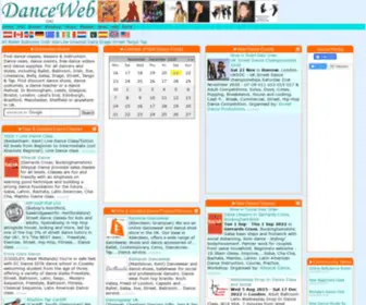 Danceweb.co.uk(DanceWeb UK) Screenshot