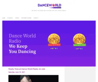 DanceWorldradio.org(We Keep You Dancing) Screenshot