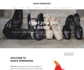 Dancexpressionsofct.com(Dance xpressions) Screenshot