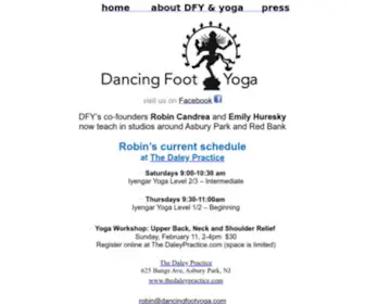 Dancingfootyoga.com(Dancing Foot Yoga) Screenshot