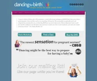 Dancingforbirth.com(Post Natal Fitness and Childbirth Education Fusion) Screenshot