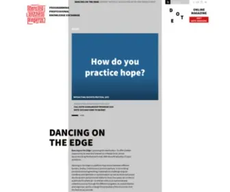 Dancingontheedge.nl(Dancing on the Edge) Screenshot