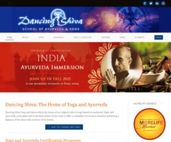 Dancingshiva.com(Online training & certification program in Yoga & Ayurveda by Mas Vidal) Screenshot