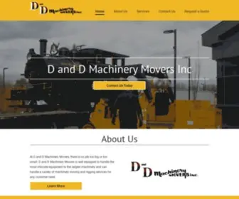 Danddmachinerymovers.com(D and D Machinery Movers) Screenshot