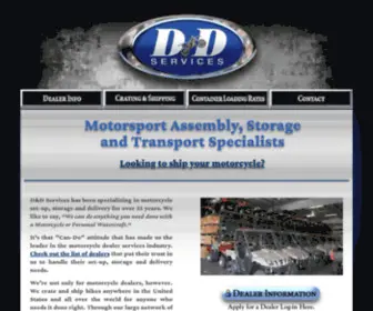 Danddservicesinc.com(Motorcycle Shipping Company) Screenshot