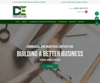 Dandeconstructionco.com(D & E Construction Co Inc) Screenshot