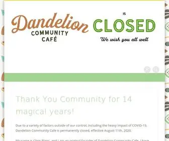 Dandelioncommunitea.com(Dandelion Community Cafe) Screenshot