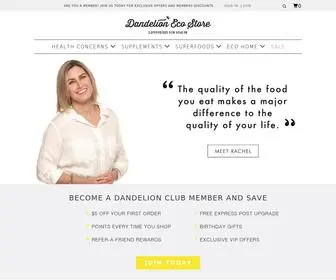 Dandelionecostore.com.au(Dandelion Eco Store) Screenshot